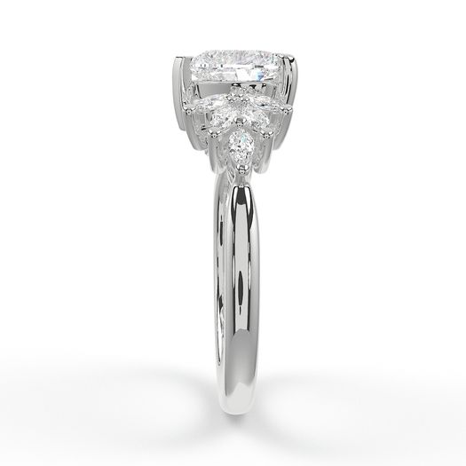 Heart 1 Carat Lab Grown Diamond Ring IGI Certified Isabella
