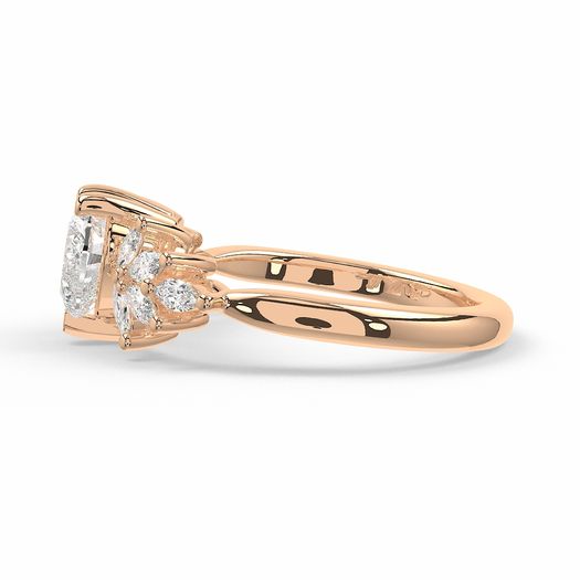 Heart 1 Carat Lab Grown Diamond Ring IGI Certified Isabella