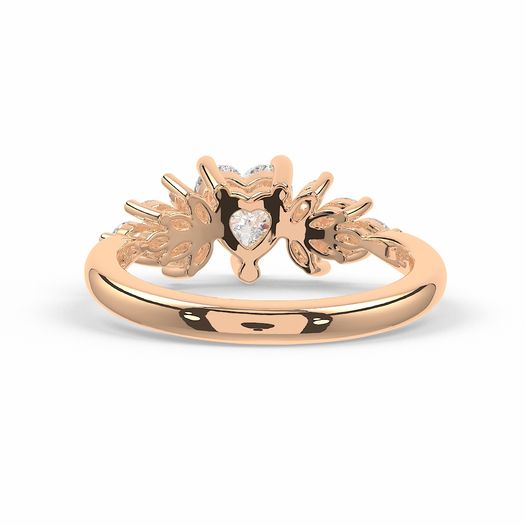 Heart 1 Carat Lab Grown Diamond Ring IGI Certified Isabella