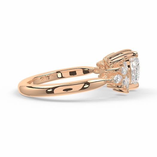 Heart 1 Carat Lab Grown Diamond Ring IGI Certified Isabella