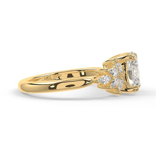 Oval 1 Carat Lab Grown Diamond Ring IGI Certified Isabella
