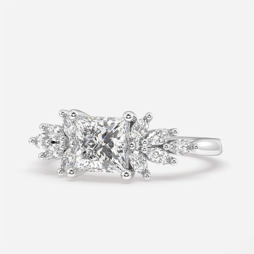 Princess 1 Carat Lab Grown Diamond Ring IGI Certified Isabella