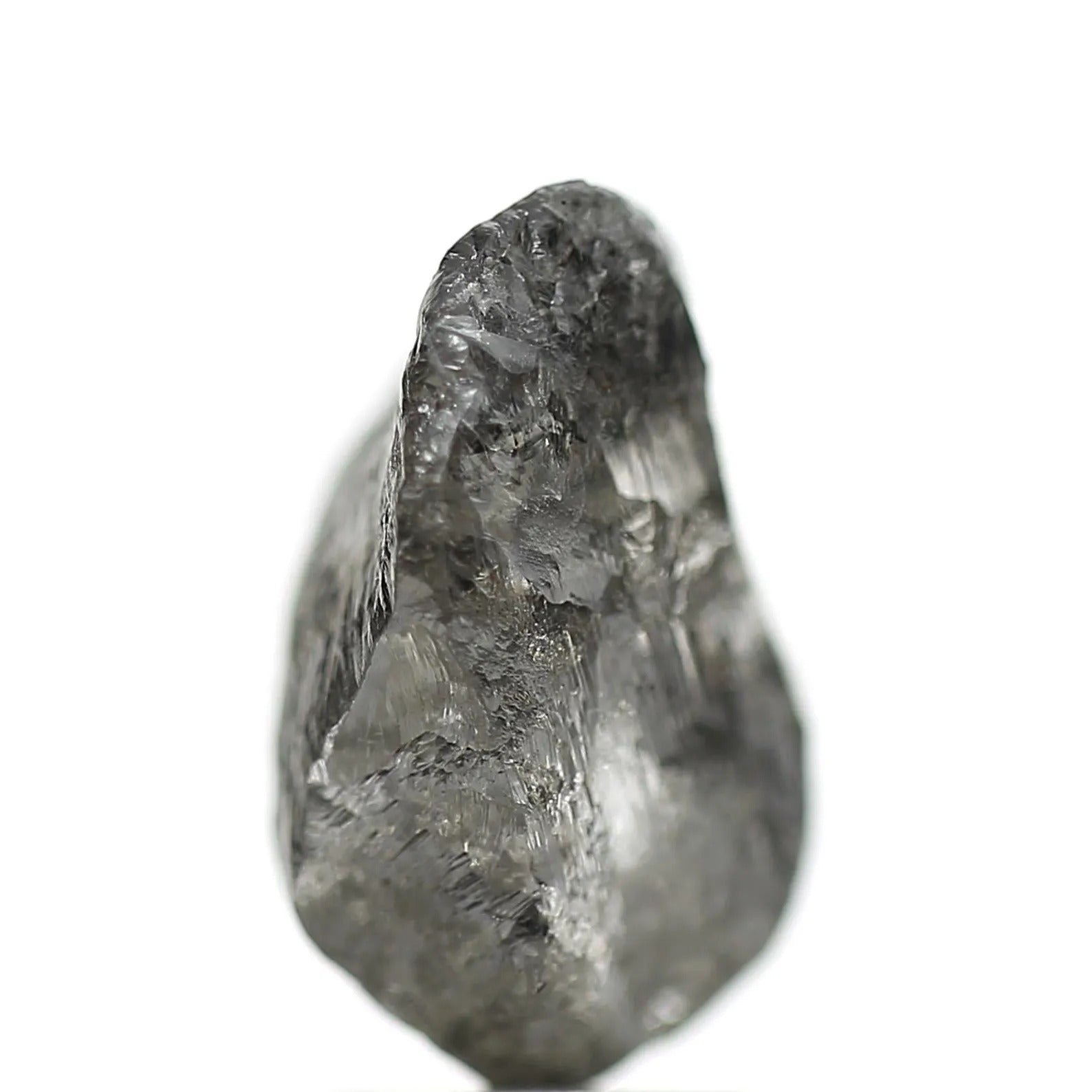 3.94 Carat Crystal Gray Rough Raw Uncut Natural Diamond 11.95 MM