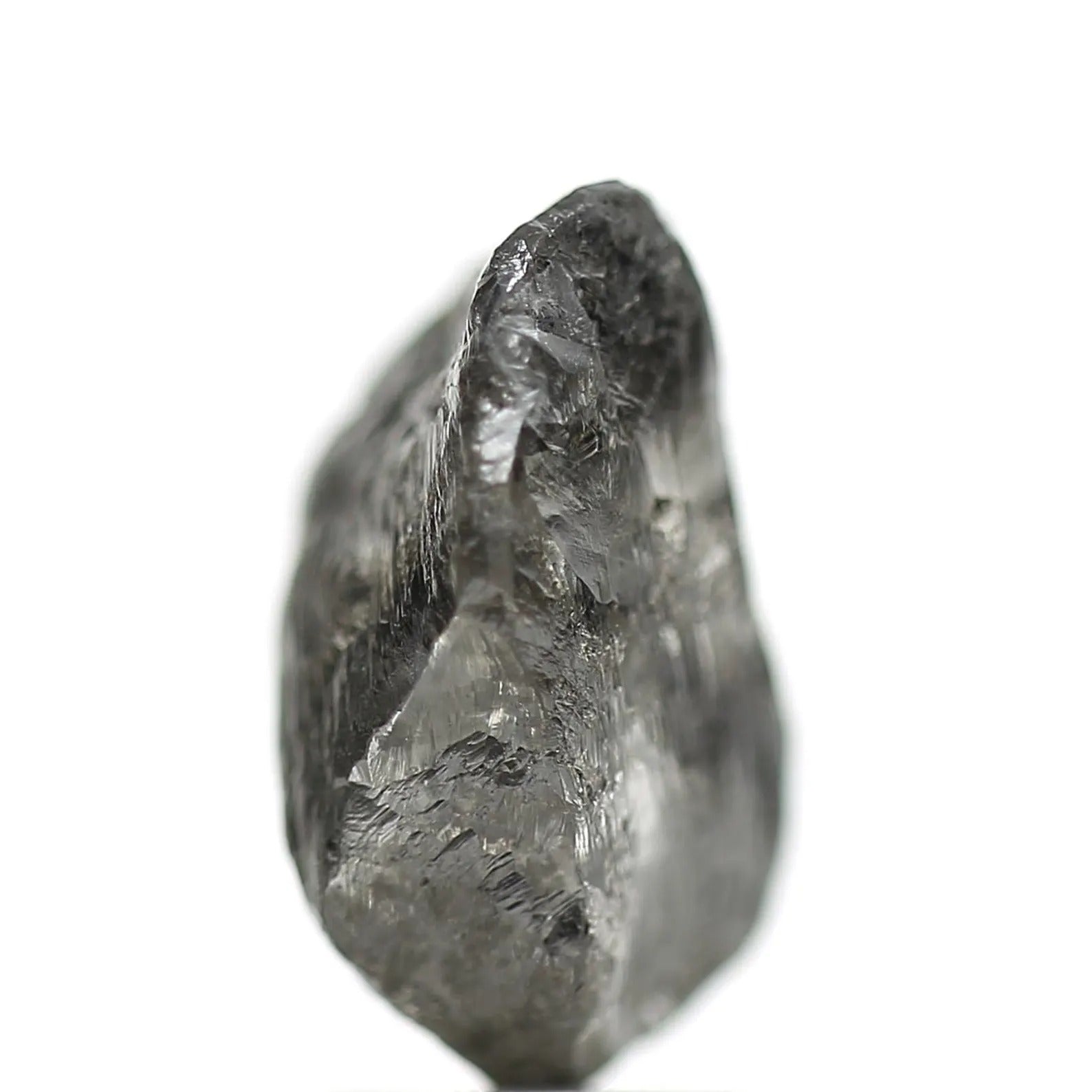 3.94 Carat Crystal Gray Rough Raw Uncut Natural Diamond 11.95 MM