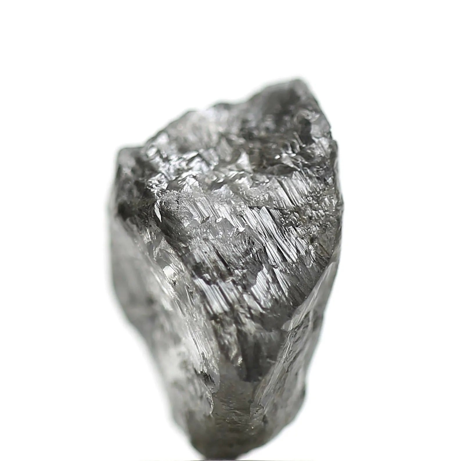 3.94 Carat Crystal Gray Rough Raw Uncut Natural Diamond 11.95 MM