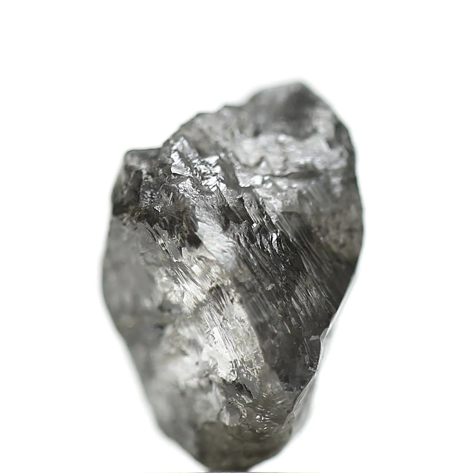3.94 Carat Crystal Gray Rough Raw Uncut Natural Diamond 11.95 MM