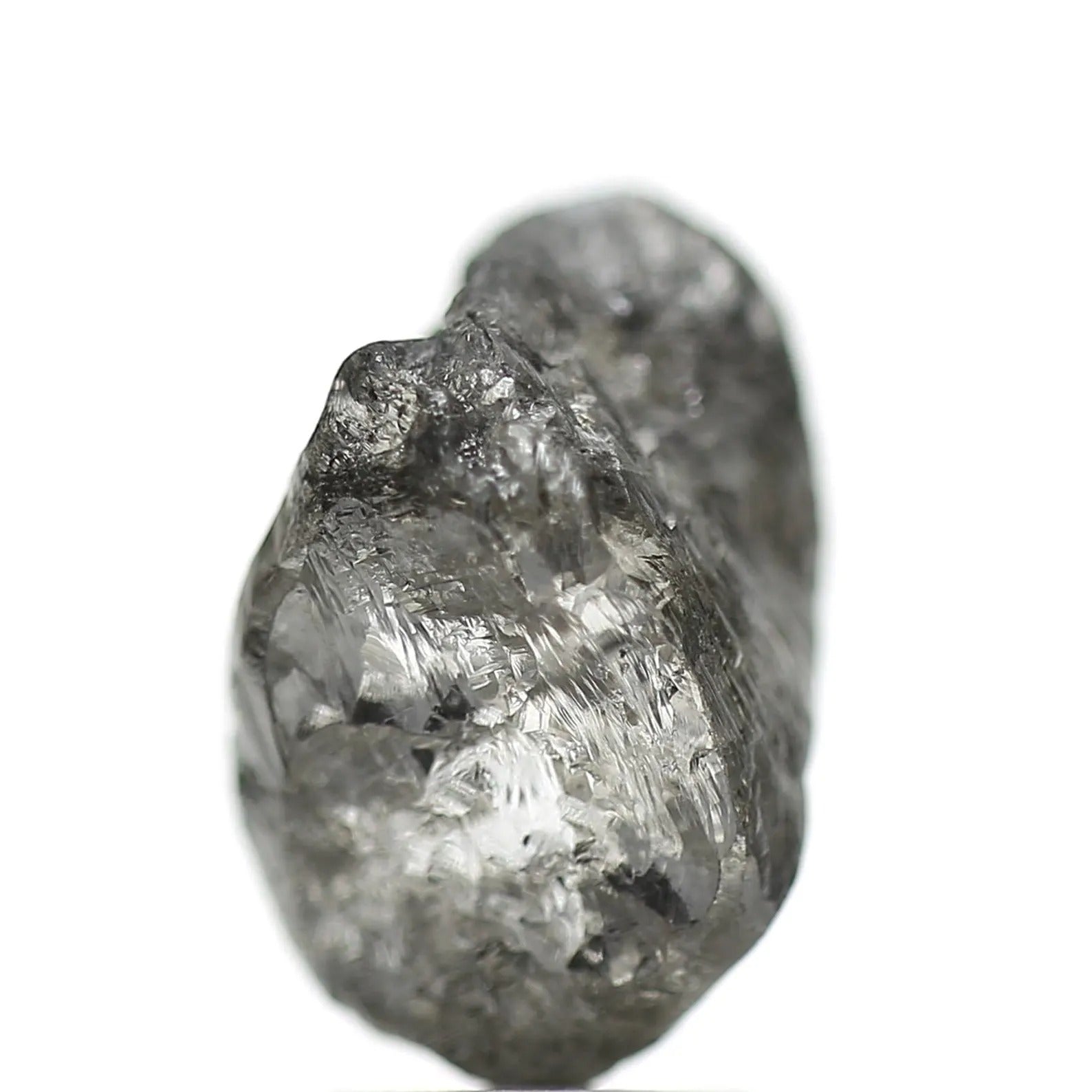 3.94 Carat Crystal Gray Rough Raw Uncut Natural Diamond 11.95 MM