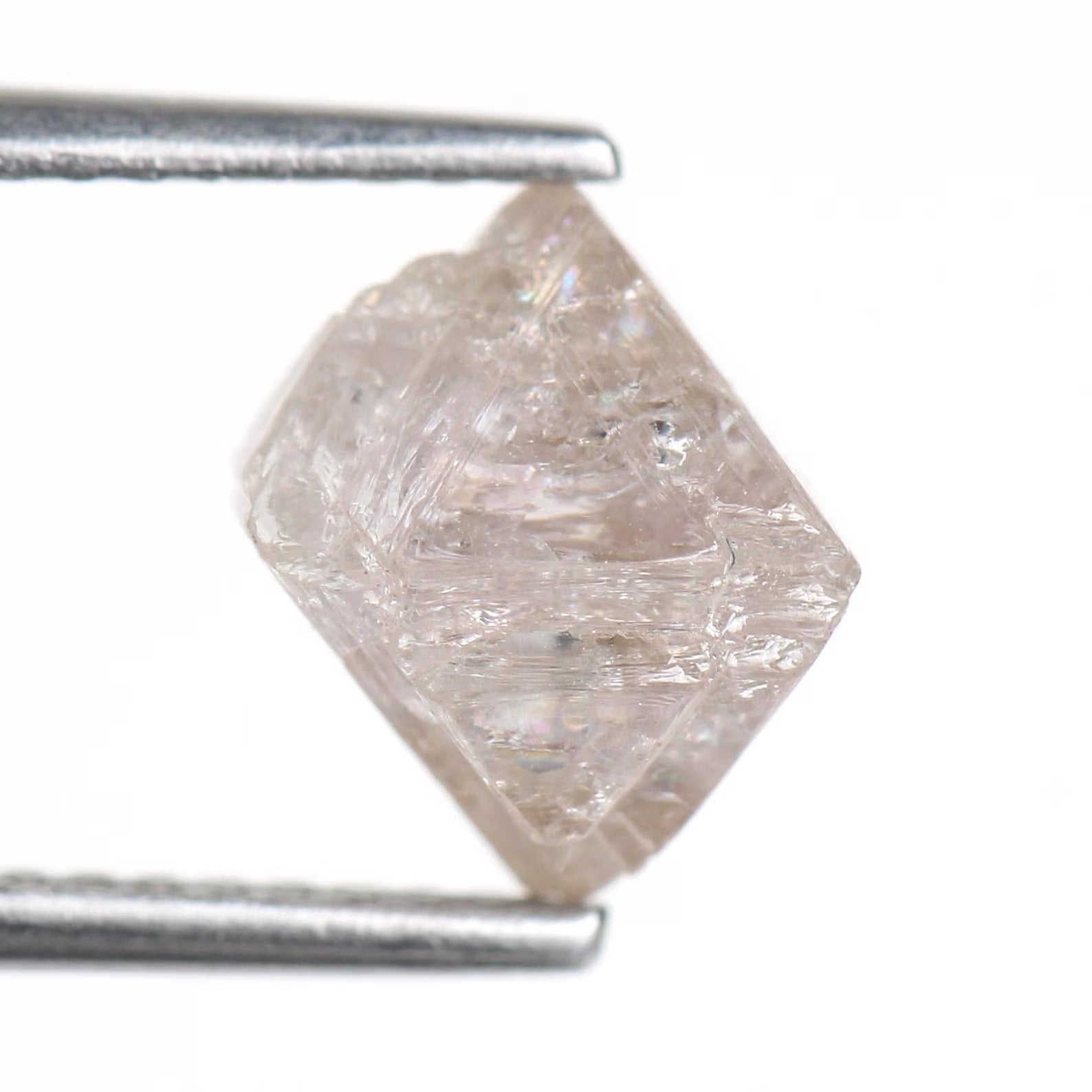 3.34 Carat Very Light Purple Pink Rough Uncut Diamond 7.5 MM