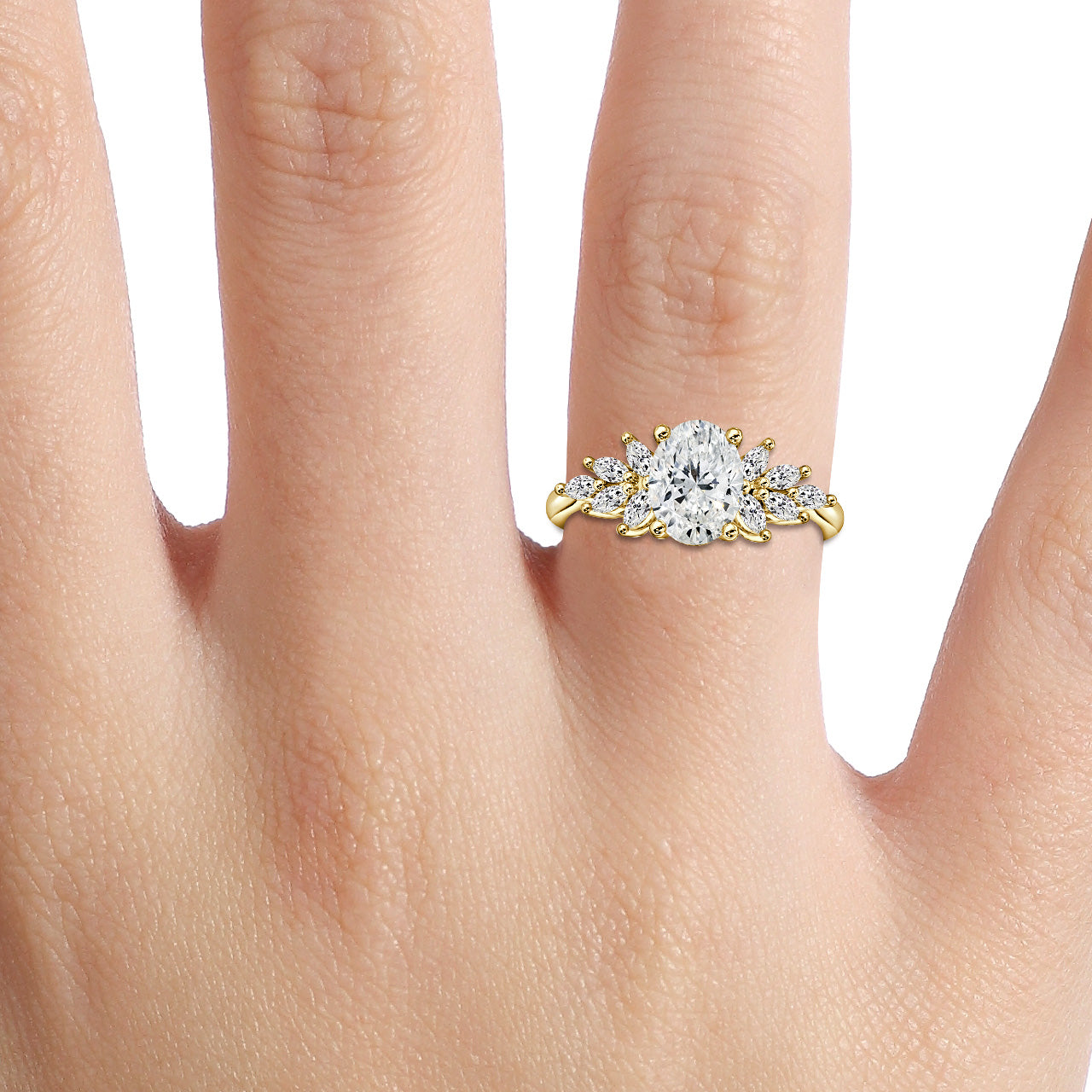 Oval 1 Carat Lab Grown Diamond Ring IGI Certified Isabella