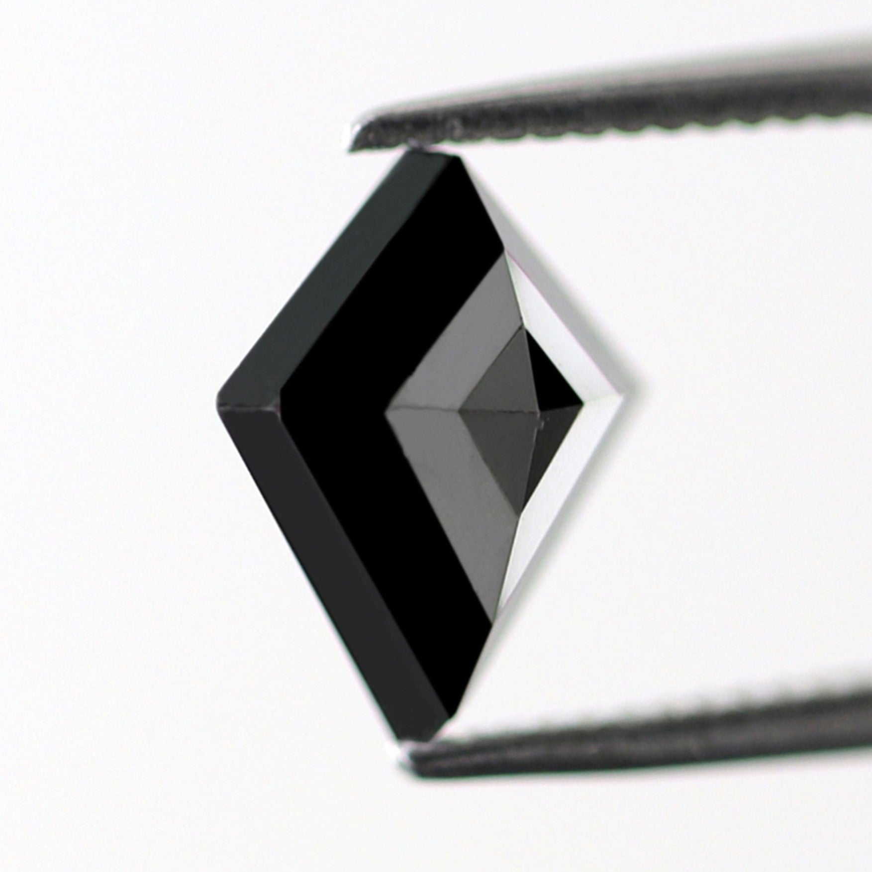 1.62 Carat Fancy Kite Shape Diamond 9 MM Treated Black Color Loose Natural Ethically Sourced AAA Quality Black Diamond Custom Halo Pedant - Blackdiamond