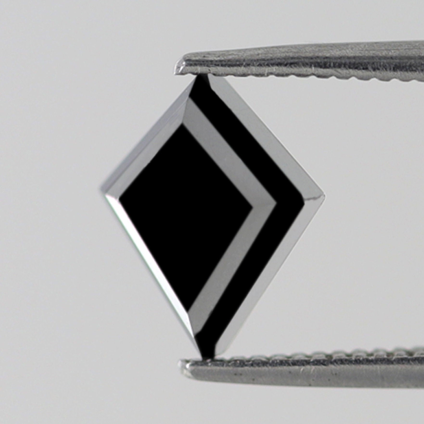 1.62 Carat Fancy Kite Shape Diamond 9 MM Treated Black Color Loose Natural Ethically Sourced AAA Quality Black Diamond Custom Halo Pedant - Blackdiamond