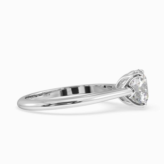 18K White Gold 1 carat lab grown diamond ring Liora
