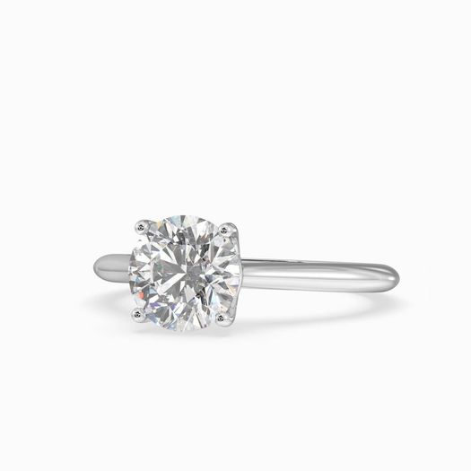18K White Gold 1 carat lab grown diamond ring Liora