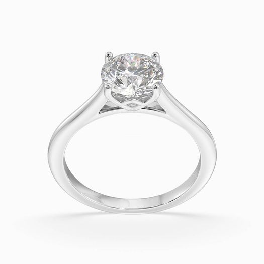 18K White Gold 1 carat lab grown diamond ring Liora