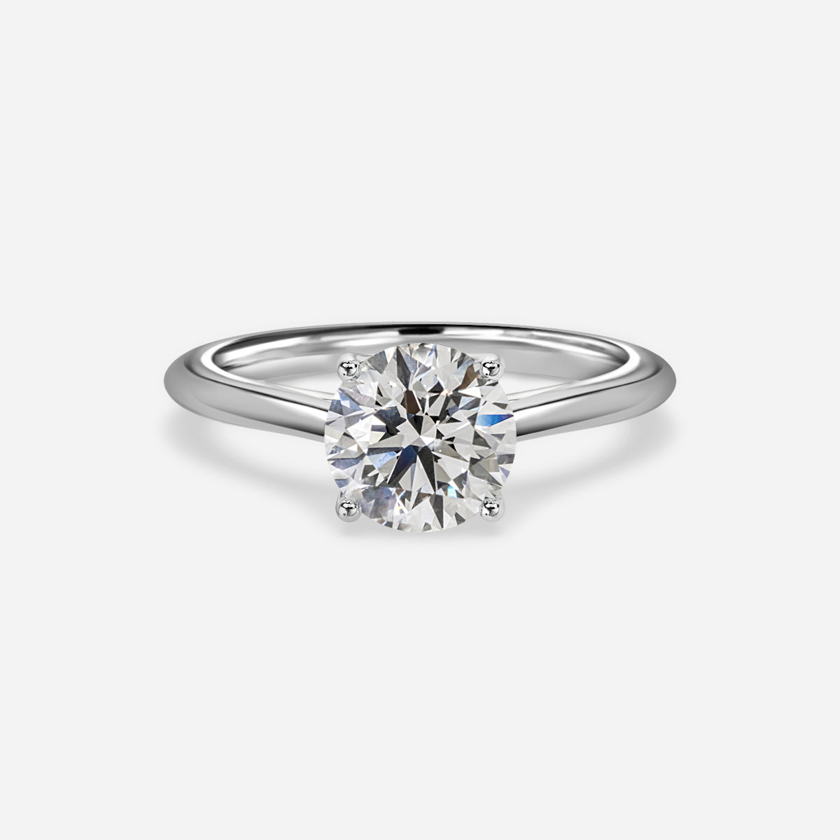 18K White Gold 1 carat lab grown diamond ring Liora