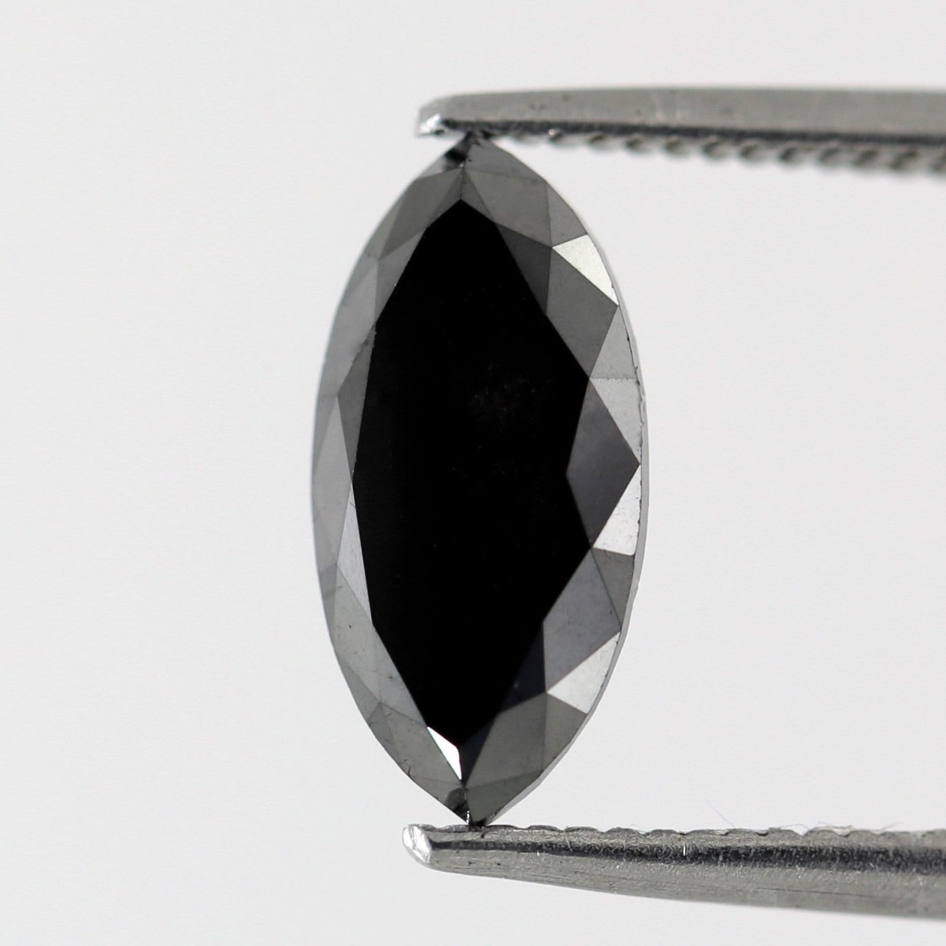 1.66 Carat Black Loose Natural Diamond 11 x 5.4 x 3.1 MM Marquise Shape Diamond Heated Black Color Diamond Perfect For Engagement Ring - Blackdiamond