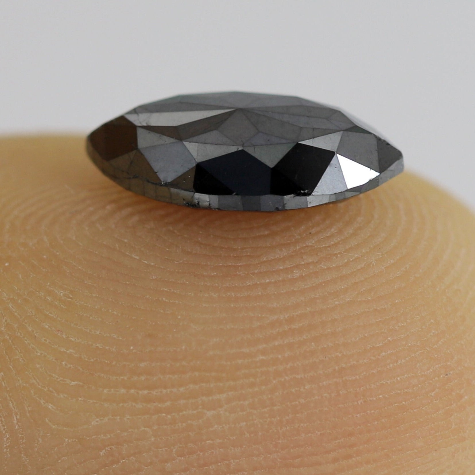 1.66 Carat Black Loose Natural Diamond 11 x 5.4 x 3.1 MM Marquise Shape Diamond Heated Black Color Diamond Perfect For Engagement Ring - Blackdiamond