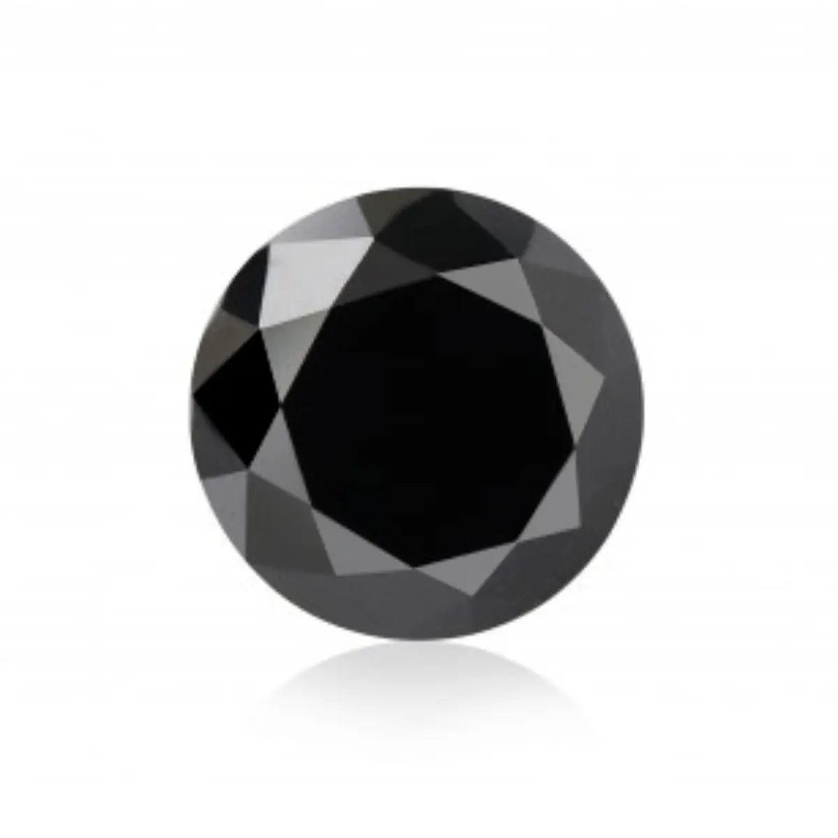 AAA Calibrated Round Brilliant Cut Natural Black Diamond Price/Piece - Blackdiamond