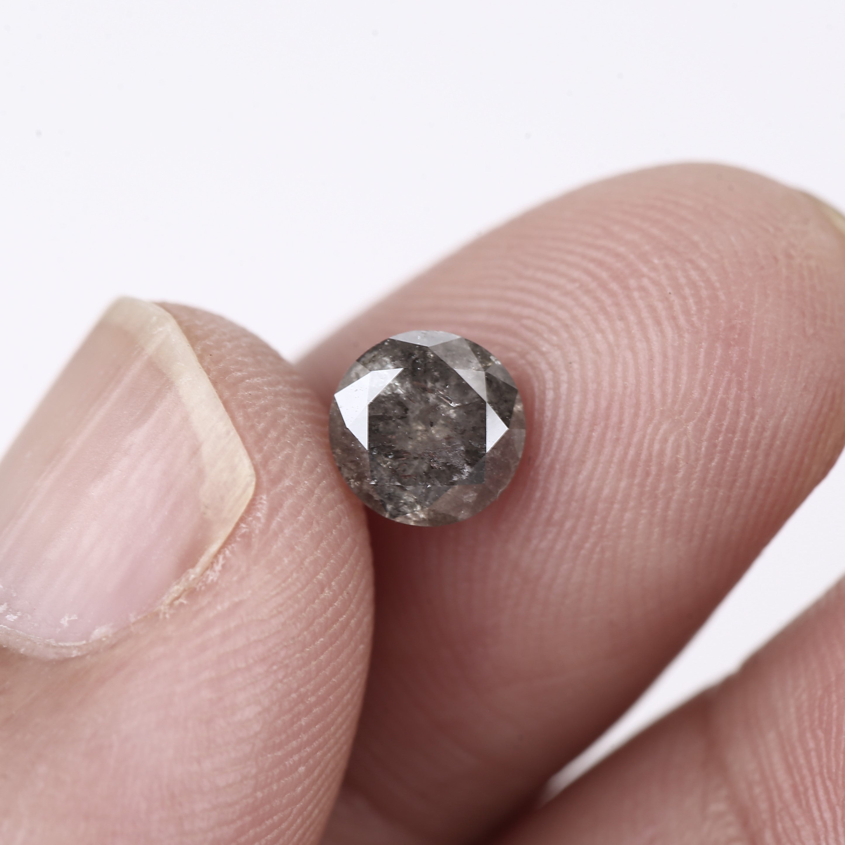 round salt and pepper diamond  5.9 mm