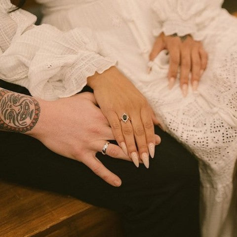 Eliza Black and White Diamond Ring - Blackdiamond