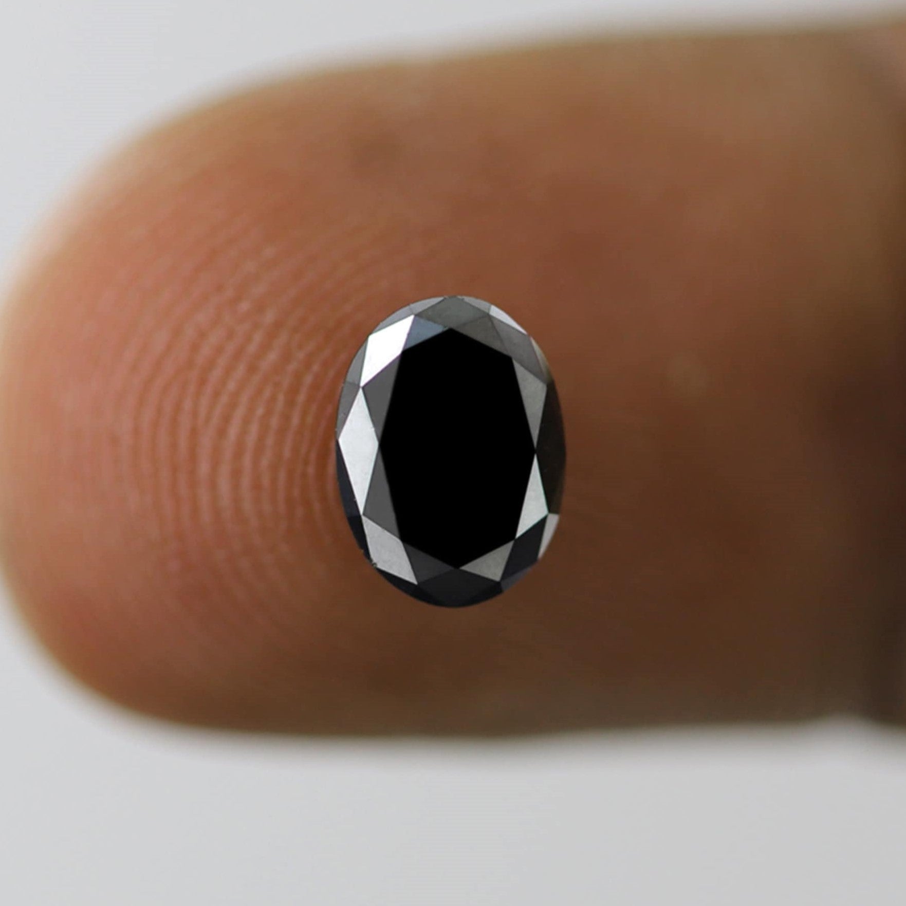 1.20 Carat Heated Black Color Diamond Loose Natural Oval Shape Diamond Ethically Sourced AAA Quality Black Diamond For Necklace - Blackdiamond