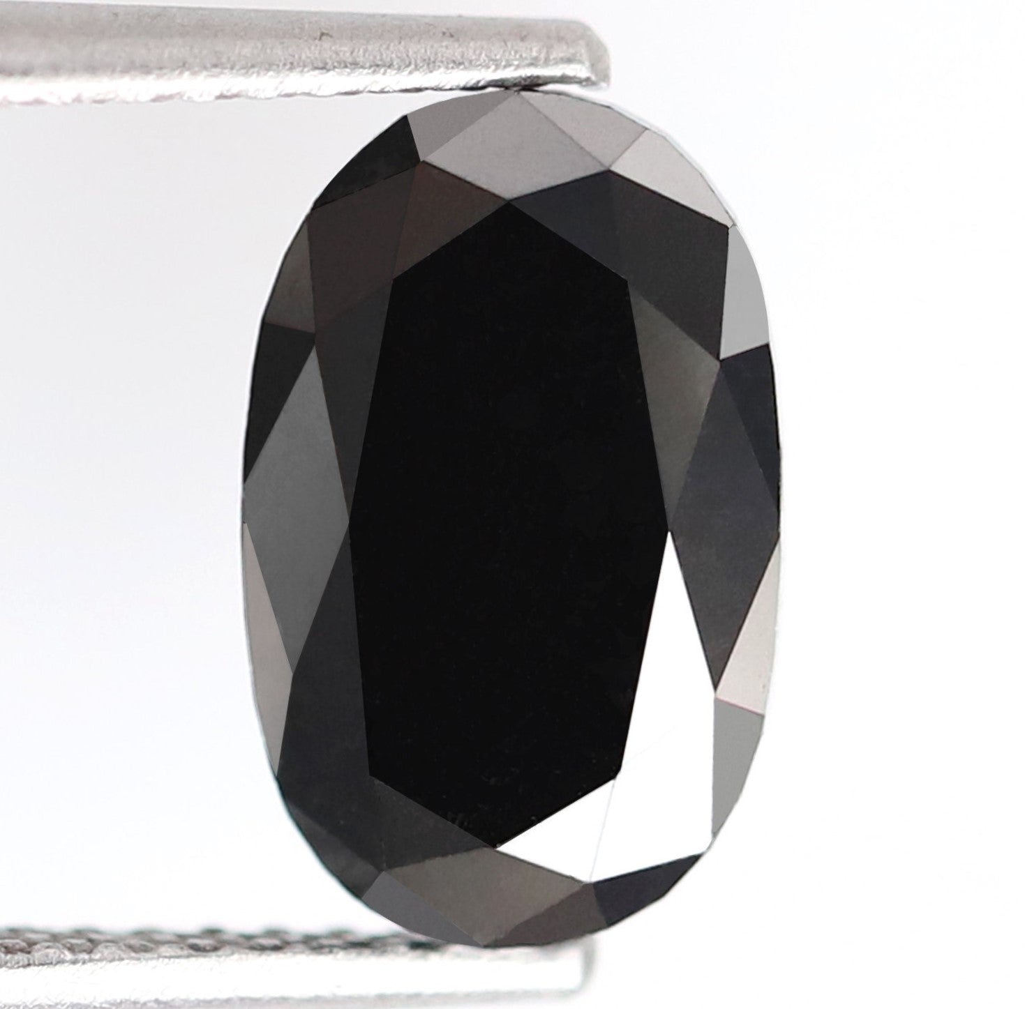 2.22 Carat Black Color Oval Shape Diamond Oval Cut Natural Loose Diamond For Oval Cut Engagement Ring Oval Cut Ring 10 mm Black Diamond - Blackdiamond