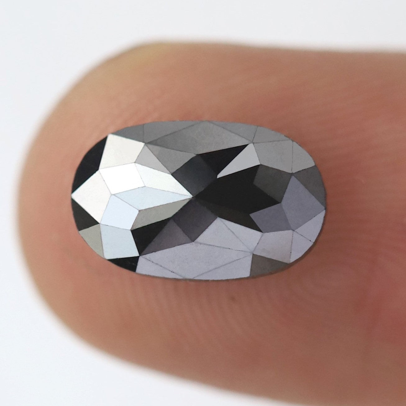 2.22 Carat Black Color Oval Shape Diamond Oval Cut Natural Loose Diamond For Oval Cut Engagement Ring Oval Cut Ring 10 mm Black Diamond - Blackdiamond