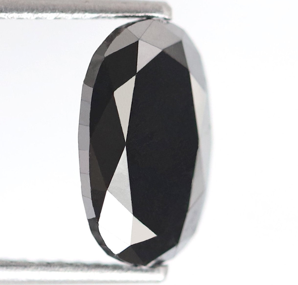 2.22 Carat Black Color Oval Shape Diamond Oval Cut Natural Loose Diamond For Oval Cut Engagement Ring Oval Cut Ring 10 mm Black Diamond - Blackdiamond