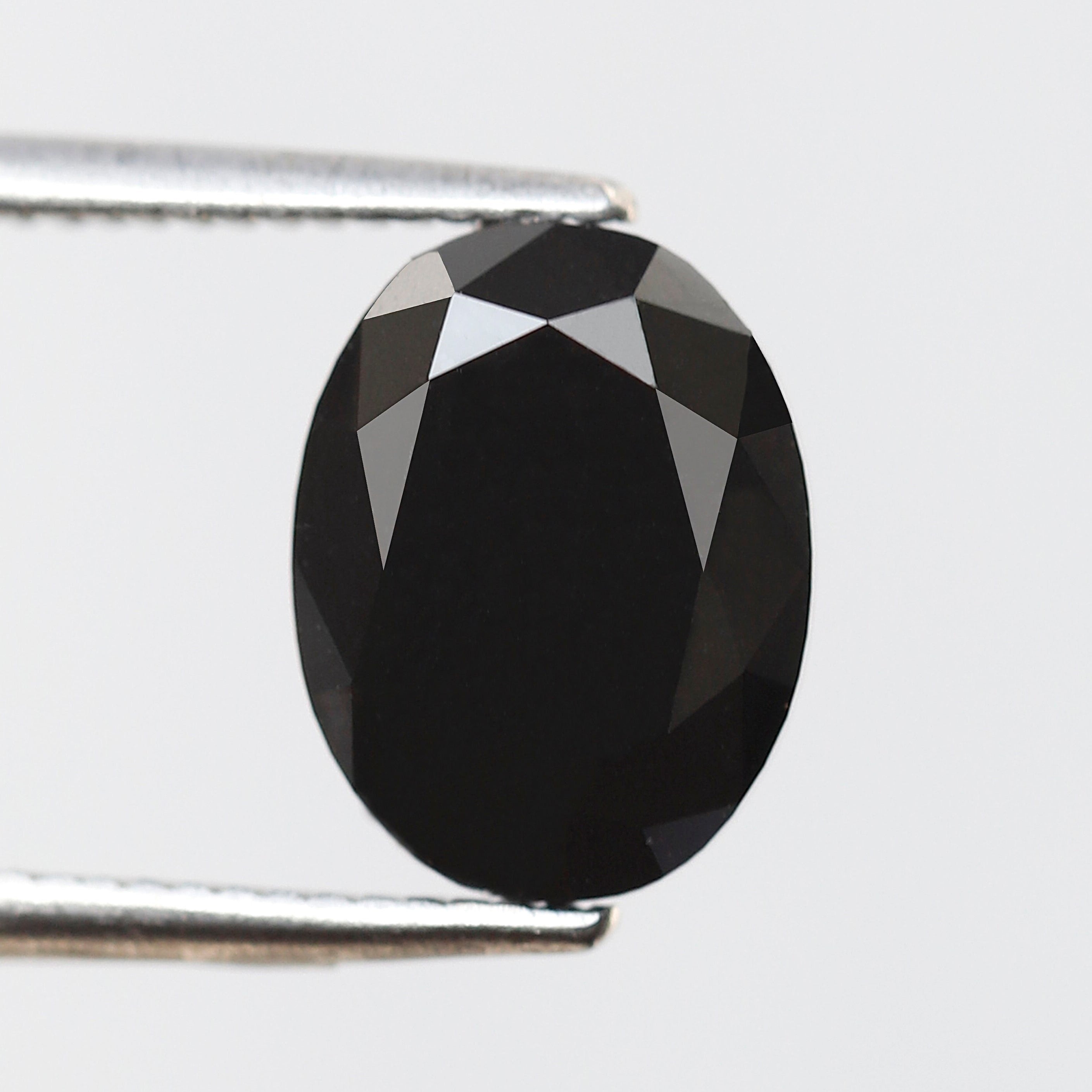 3 Carat Oval Cut Natural Loose Diamond 9 MM Black Diamond For Engagement Ring - Blackdiamond
