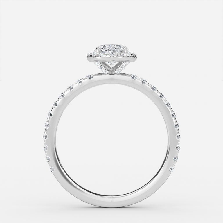 Killian Oval Halo Engagement Ring 14K / 18K Solid Gold