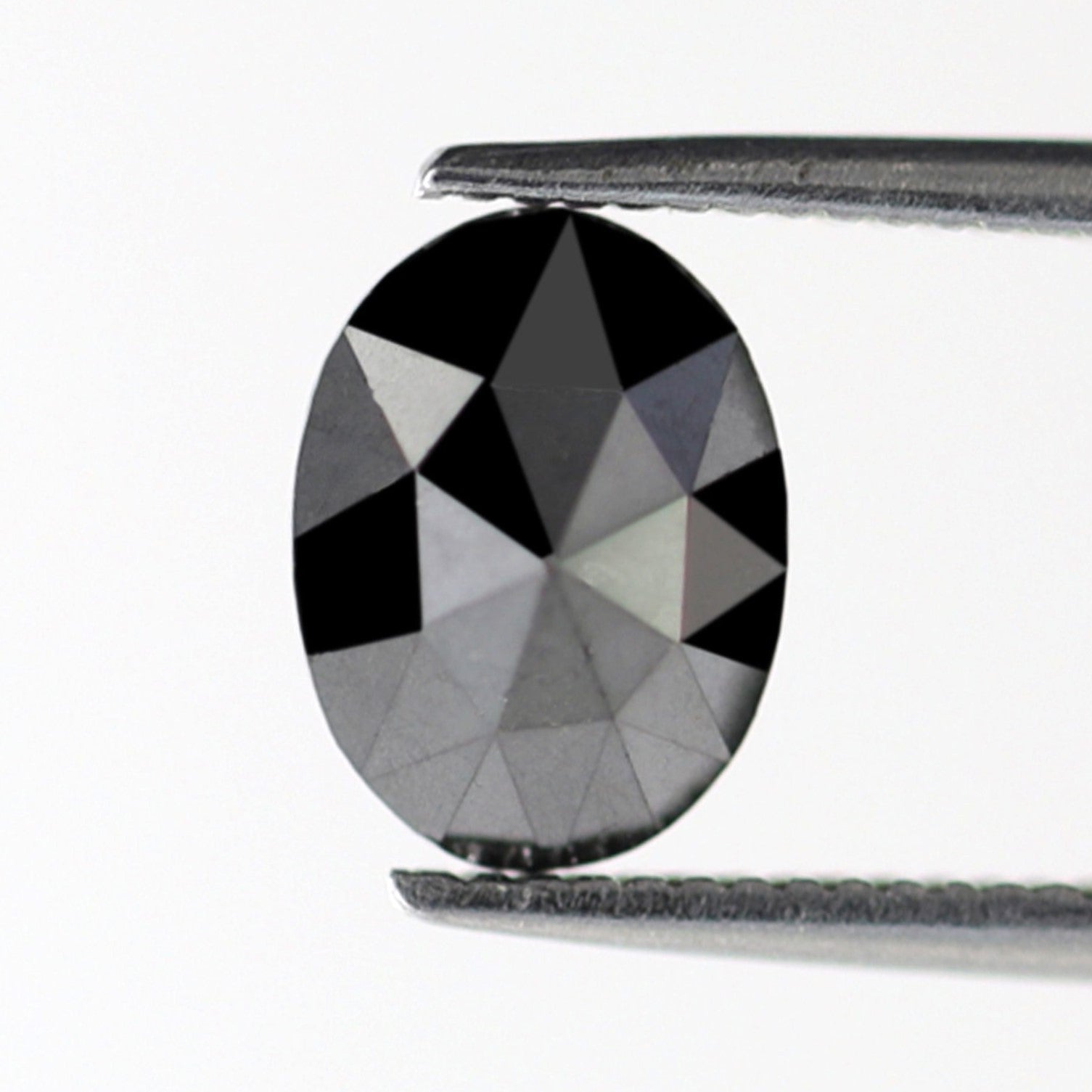 1.20 Carat Heated Black Color Diamond Loose Natural Oval Shape Diamond Ethically Sourced AAA Quality Black Diamond For Necklace - Blackdiamond