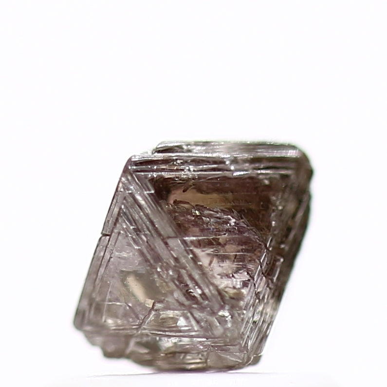 0.86 Carat Purple Pink Octahedron Crystal Rough Natural Diamond 4.60 MM - Blackdiamond