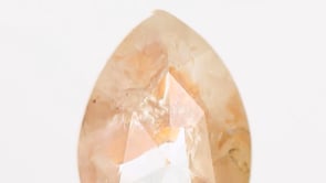 NATURAL PEACH ORANGE ROSE CUT PEAR DIAMOND