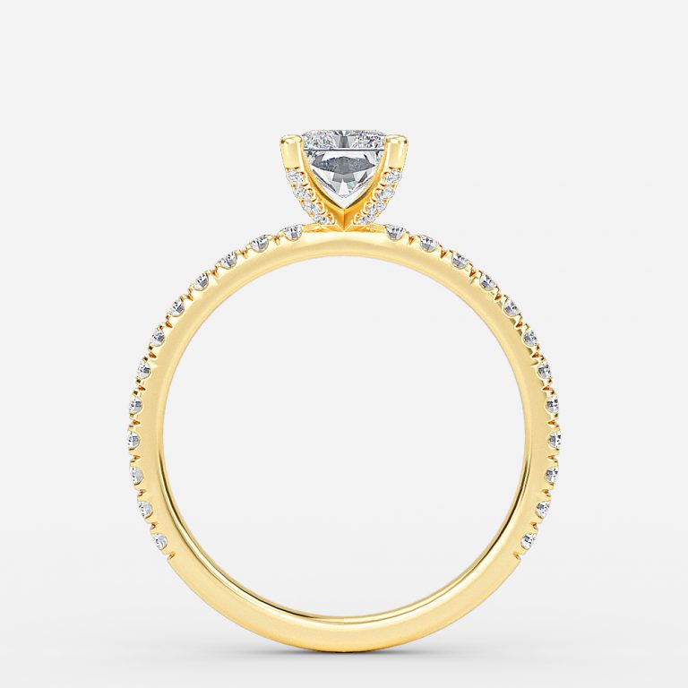 Jose Radiant Unique Diamond Engagement Ring 14K / 18K Solid Gold