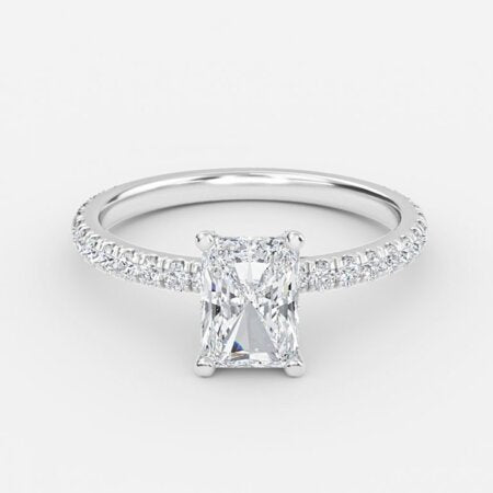 Jose Radiant Unique Diamond Engagement Ring 14K / 18K Solid Gold