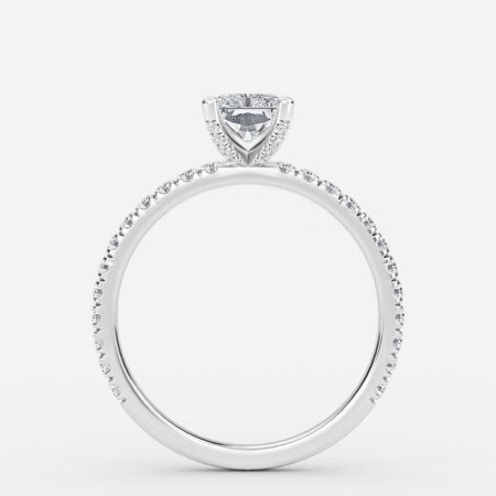 Jose Radiant Unique Diamond Engagement Ring 14K / 18K Solid Gold