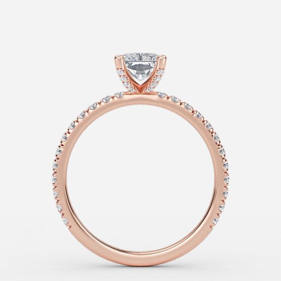 Jose Radiant Unique Diamond Engagement Ring 14K / 18K Solid Gold