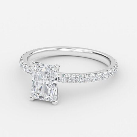 Jose Radiant Unique Diamond Engagement Ring 14K / 18K Solid Gold