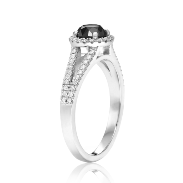 The Lana Black and White Diamond Ring - Blackdiamond