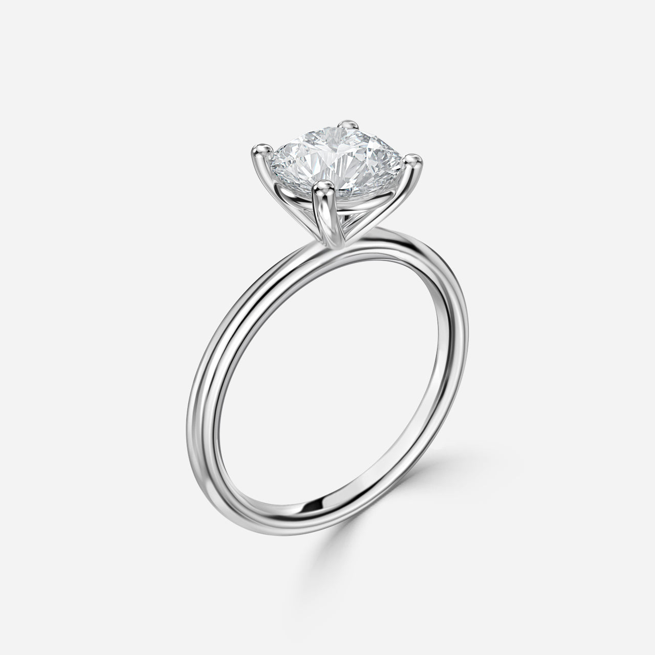 18K Rose Gold 1 Carat Lab Grown Diamond Solitaire Ring Luna