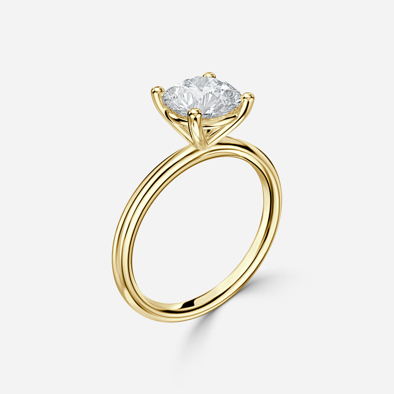 18K Rose Gold 1 Carat Lab Grown Diamond Solitaire Ring Luna