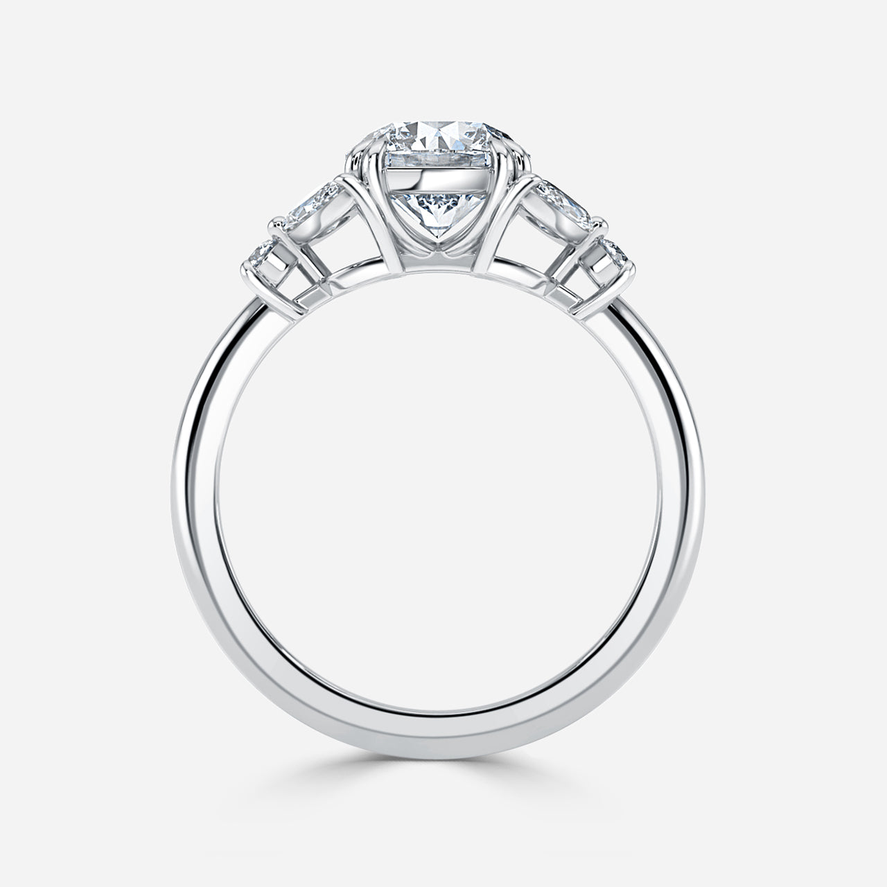 18k Rose Gold 1ct D VVS1 Round Engagement Ring Alexandra