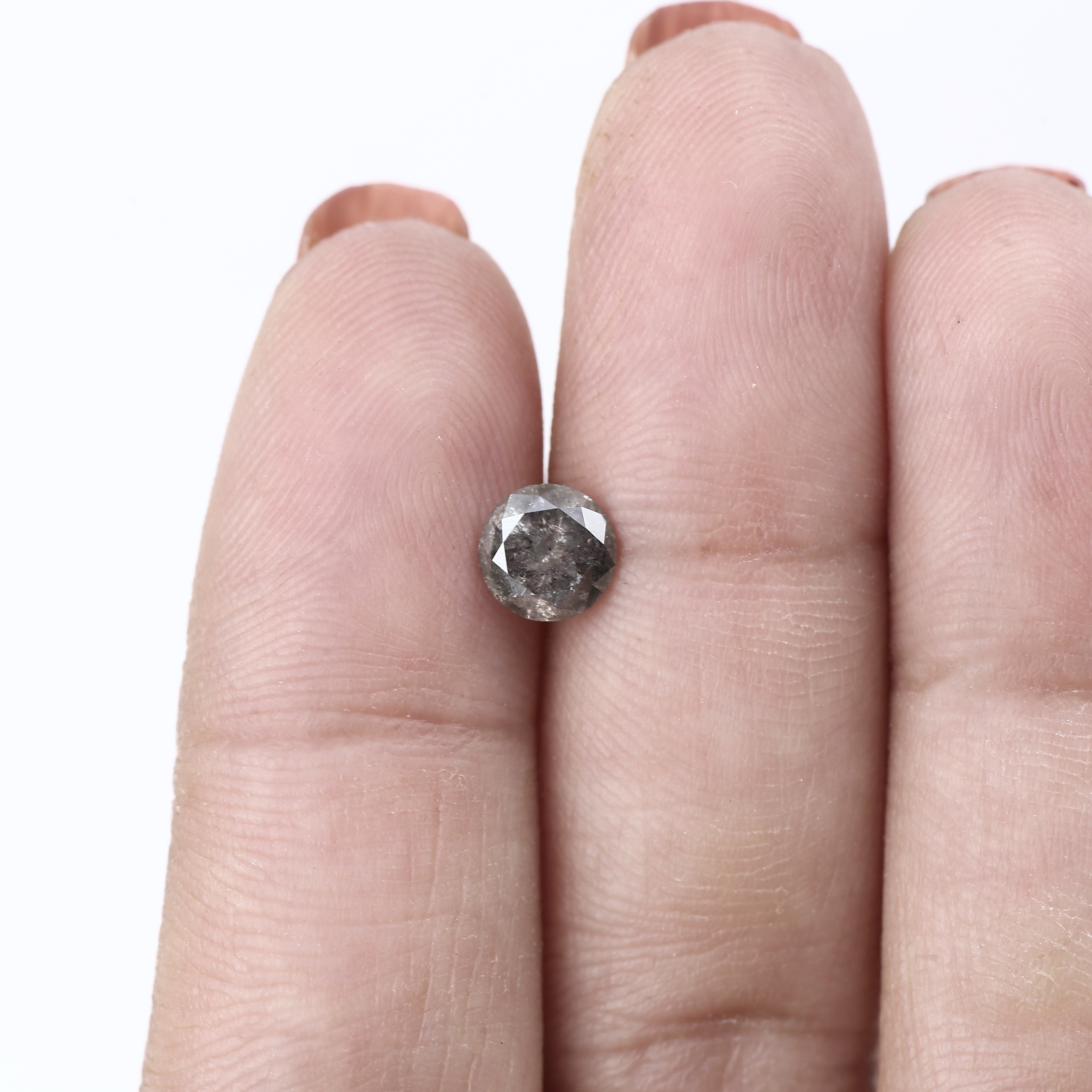 solitaire best brilliance ring salt and pepper diamond