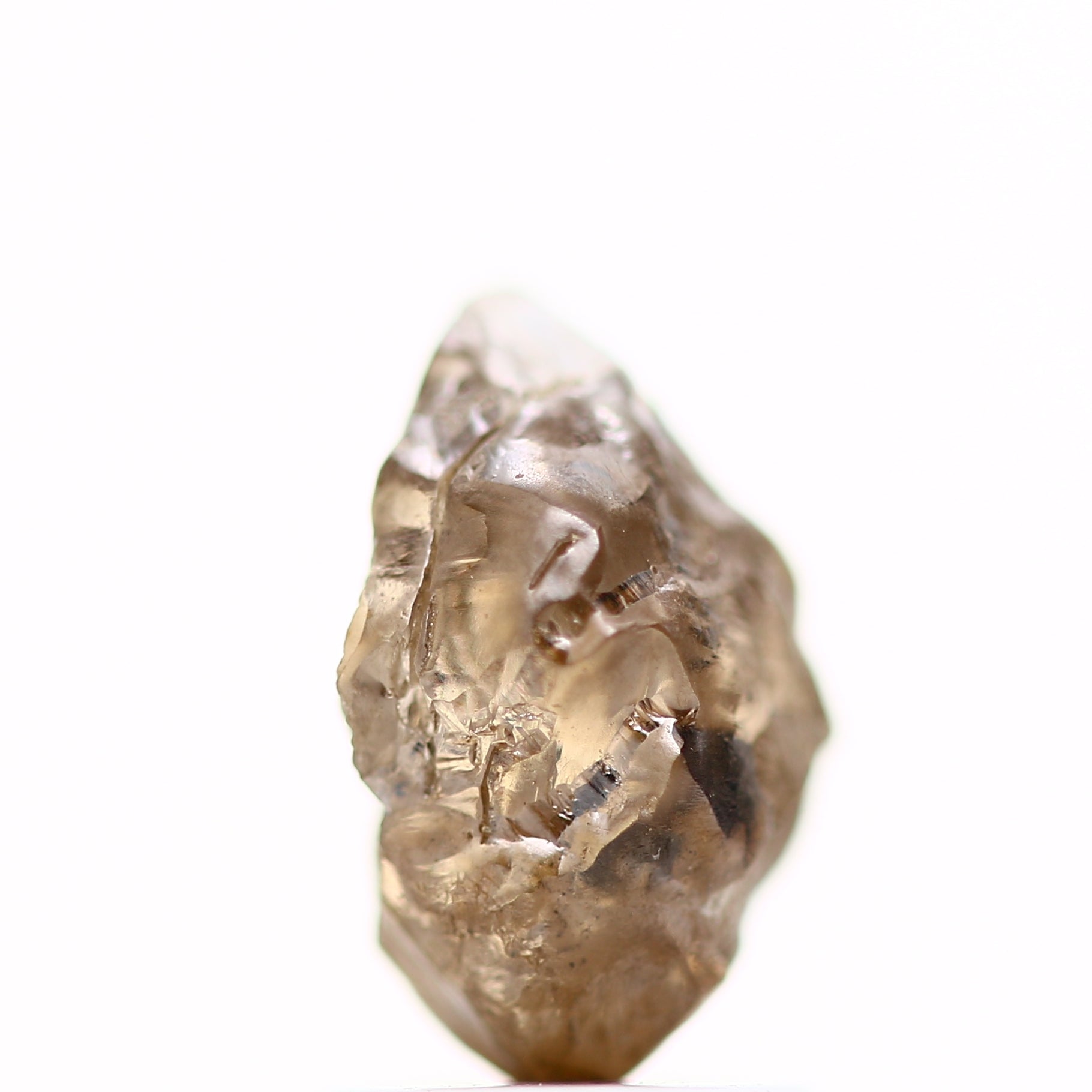 1.95 Carat Natural Cognac Brown Crystal Rough Diamond 9.20 MM - Blackdiamond