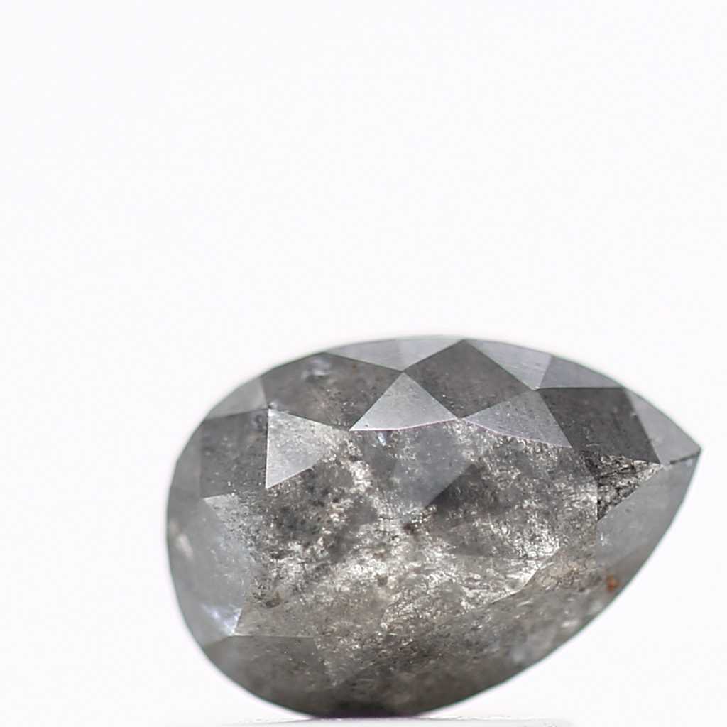 0.87 Carat Fancy Gray Natural Diamond For Pear Diamond Solitaire Ring