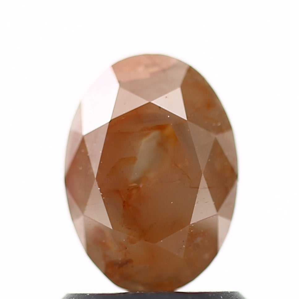 1.25 Carat Design Natural Orange Modern Oval Engagement Rings 7.50 MM