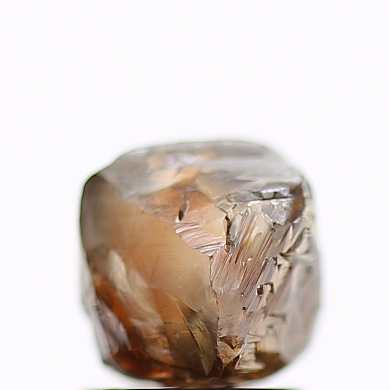 2.34 Carat Natural Fancy Cognac Brown Rough Diamond 7.6 MM