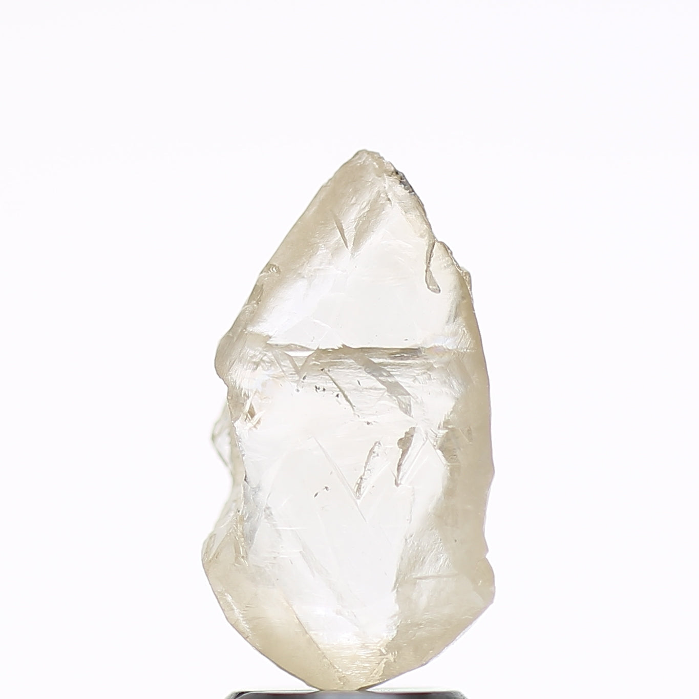2 Carat Natural Clear Light Brown Rough Diamond 12.9 MM
