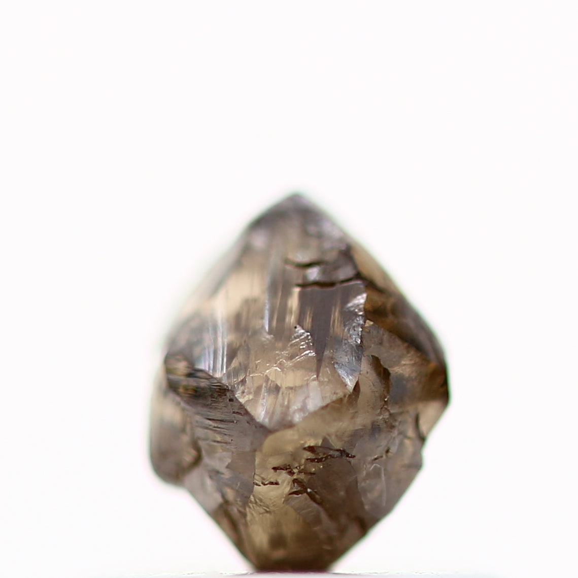 0.69 Carat Fancy Brown Crystal Uncut Raw Rough Natural Diamond 5 MM - Blackdiamond