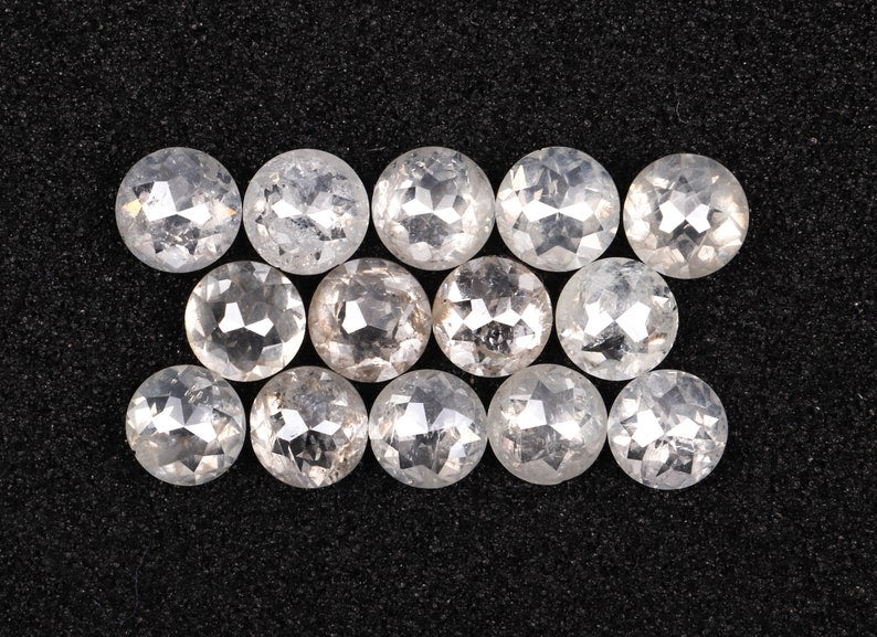 1.91 Carat 3.1 To 2.9 MM White Round Rose Cut Natural Loose Diamond